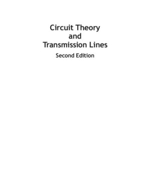Circuit Theory and Transmission Lines By Ravish R. Singh