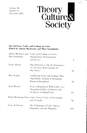 Codes and Codings in Crisis: Signification, Performativity and Excess