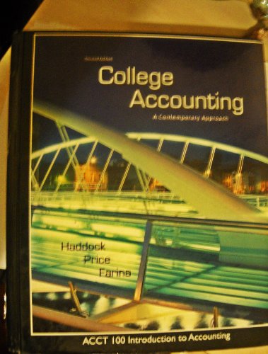 College Accounting Scond Edition