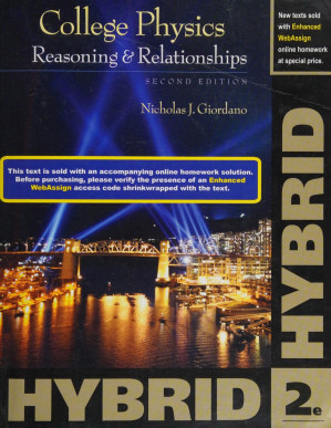 College physics : reasoning and relationships By Giordano, Nicholas J
