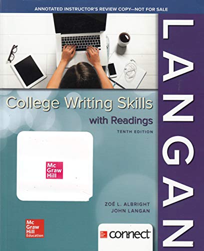 College writing skills, with readings - 9781260030181