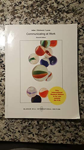 Communicating at work: strategies for success in business and the professions
