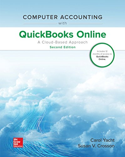 Computer Accounting with QuickBooks Online: A Cloud Based Approach - 9781260389500