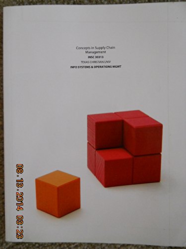 Concepts in Supply Chain Management