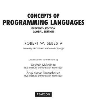 Concepts of Programming Languages, Eleventh Edition, Global Edition - Sebesta, Robert W
