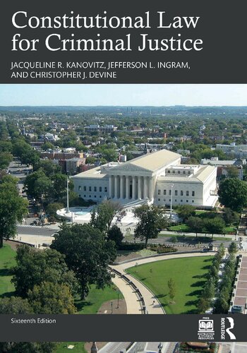 Constitutional Law for Criminal Justice - 9781000999808