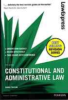 Constitutional and administrative law - Taylor, Christopher W.