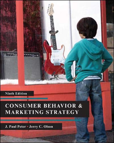Consumer Behavior & Marketing  Strategy, Ninth Edition