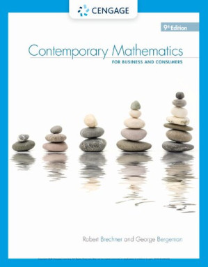 Contemporary mathematics for business and consumers By Robert A. Brechner; George W. Bergeman