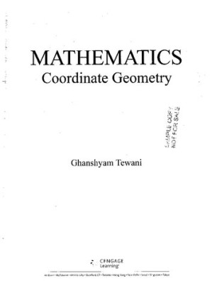 Coordinate Geometry for JEE (Advanced) 3E By G. Tewani