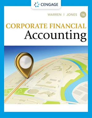 Corporate Financial Accounting By Carl S. Warren, Jeff Jones