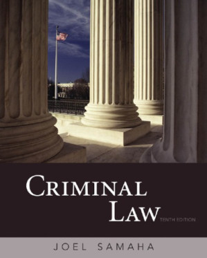 Criminal Law (Tenth Edition) By Samaha, Joel - 9781111136024
