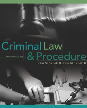 Criminal Law and Procedure By John M. Scheb - 9781439041727