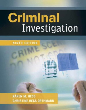 Criminal investigation By Orthmann, Christine M. H.;Hess, Kären M
