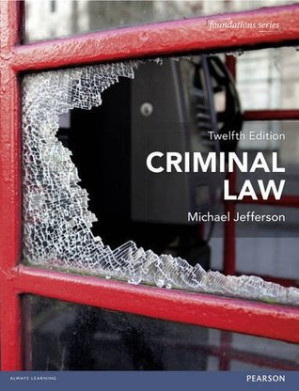 Criminal law - Jefferson, Michael - 9781292062907
