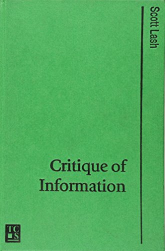 Critique of information - 9780761952688
