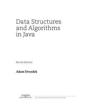 Data Structures and Algorithms in Java, 2nd ed. By Adam Drozdek - 9780787657888