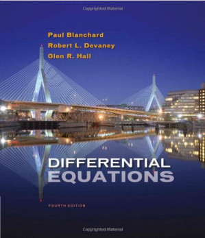 Differential Equations By Paul (Paul Blanchard) Blanchard, Robert L. Devaney, Glen R. Hall