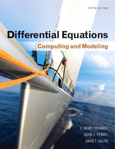 Differential Equations Computing And Modeling 5Th Edition