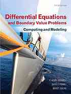Differential equations and boundary value problems : computing and modeling - Edwards, Charles Henry; Penney, David E.; Calvis, David