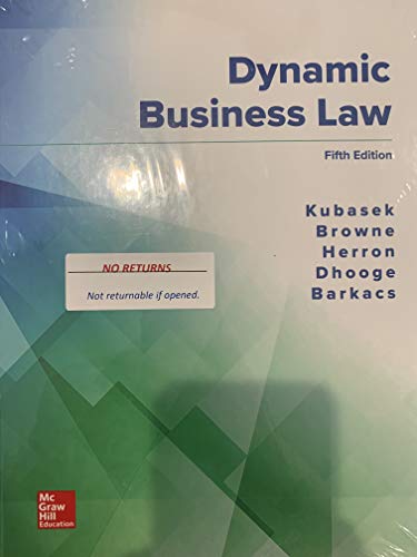 Dynamic business law - 9781260247893