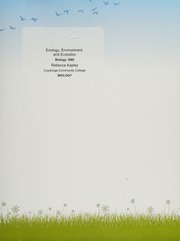 Ecology, Environment and Evolution Biology 1060