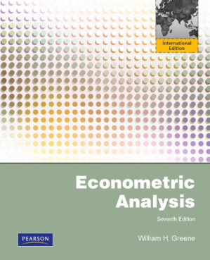 Econometric analysis - Greene, William H