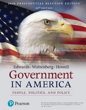 Edwards Government in America People, Politics, and Policy - George C. Edwards, Martin P. Wattenberg