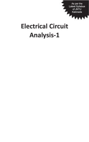 Electrical Circuit Analysis-1 by A. Sudhakar