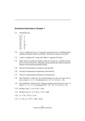 Electronics A Systems Approach, Solution Manual (Ch. 1-9) - Neil Storey