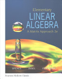 Elementary Linear Algebra (Classic Version) (Pearson Modern Classics for Advanced Mathematics Series)