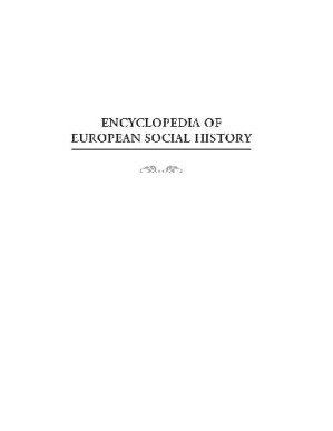 Encyclopedia of European social history 1350 To 2000 By Adobe Acrobat 7.0