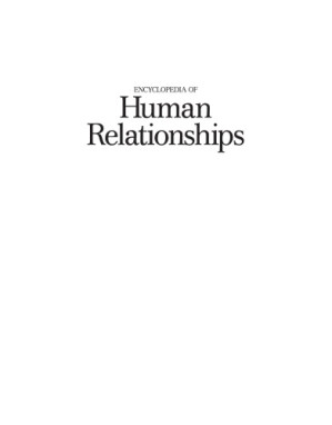 Encyclopedia of Human Relationships vol 3