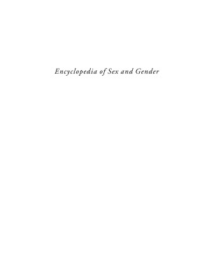 Encyclopedia of Sex and Gender: A-C By Fedwa Malti-Douglas - 9781437778861