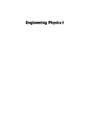 Engineering Physics-I By K. Tamilarasan