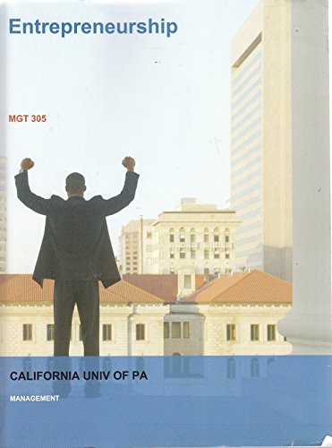 Entrepreneurship - MGT 305 (Custom for Cal-U)