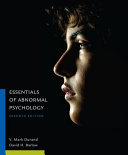 Essentials of Abnormal Psychology By Vincent Mark Durand, Barlow, David H. - 9781305094147