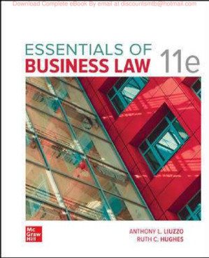 Essentials of Business Law By Anthony Liuzzo, Ruth Hughes