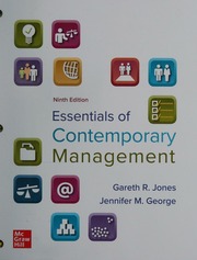 Esssentials of contemporary management