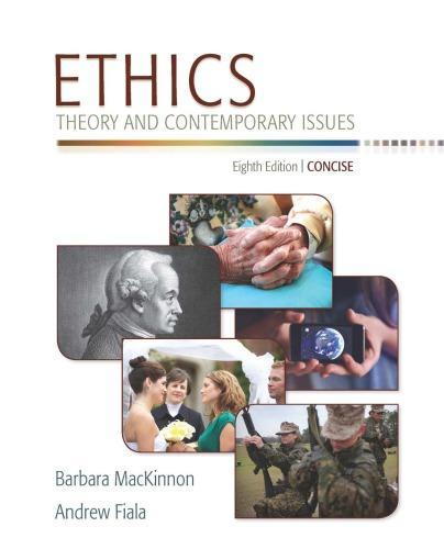 Ethics Theory And Contemporary Issues Concise 8Th Edition