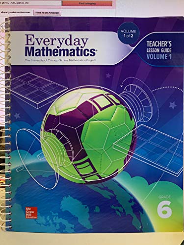 Everyday Math National Teacher Lesson Guide Volume 1 Grade 6 - 9780079021120