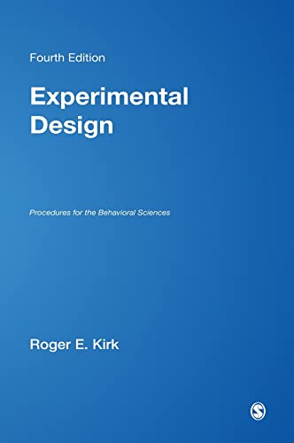 Experimental Design-Procedures for the Behavioral Sciences