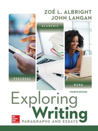 Exploring Writing: Paragraphs and Essays - 9780073534794