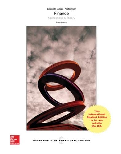 Finance: applications & theory