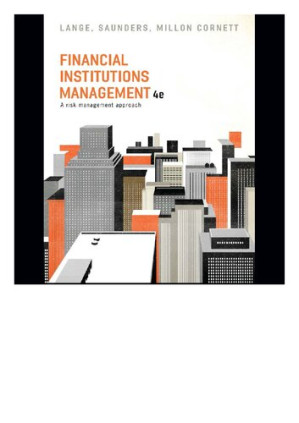 Financial Institutions Management : A Risk Management Approach By Helen Lange, Anthony Saunders, Marcia Millon Cornett