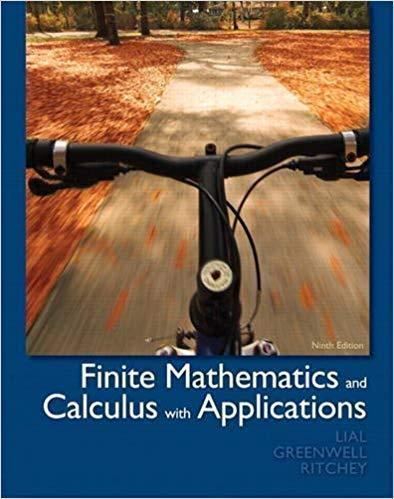 Finite Mathematics And Calculus With Applications 9Th Edition