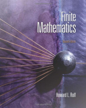 Finite Mathematics By Howard L. Rolf