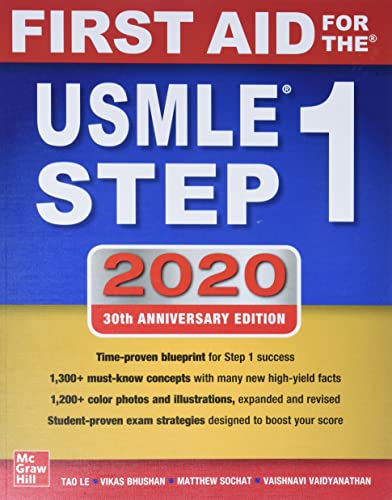 First Aid for the USMLE Step 1 2020, 30th Anniversary Edition