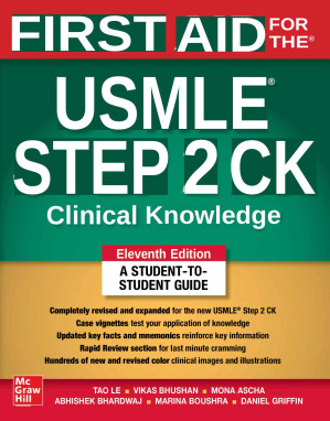 First Aid for the USMLE Step 2 CK, Eleventh Edition - 9781264856510