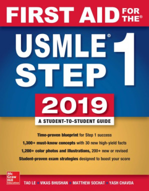 First aid for the USMLE step 1 2019 : a student-to-student guide
